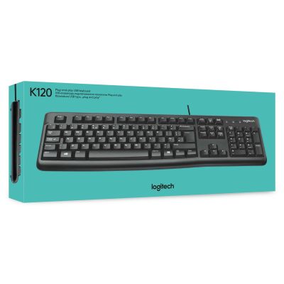 8. Logitech K120 Membrantastatur 920-002479 (USB 2.0; schwarz)