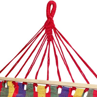 5. Gartenhängematte für 1 Person 200 x 80 cm mit Spreizstange 1064048