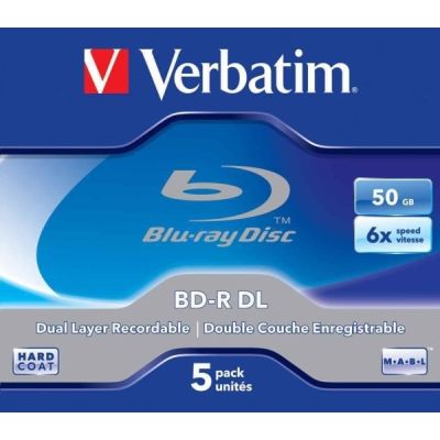 3. Verbatim 43748 BDR-Karte (50 GB; 6x; 5 Stück; Slim-Gehäuse)