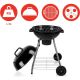 4. GARDEN GRILL REX STAHLKUGEL 46CM MIT ASCHENBECHER