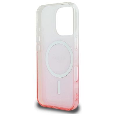 7. Guess IML Glitter Gradient MagSafe Hülle für iPhone 16 Pro Max – Pink