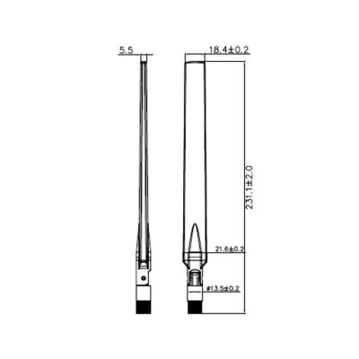 4. DeLOCK 88913 Antenne, Rundstrahlantenne RP-SMA 7 dBi