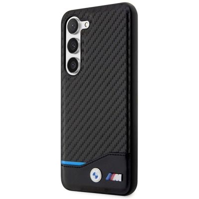 2. BMW Leder Carbon Hülle für Samsung Galaxy S23+ - schwarz