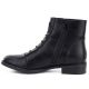 3. Schwarze flache Damen-Ankle-Boots M.Daszyński SA62-126