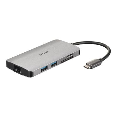 D-Link DUB-M810 Kabelgebundene Dockingstation USB 3.2 Gen 1 (3.1 Gen 1) Typ-C Aluminium