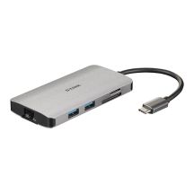 D-Link DUB-M810 Kabelgebundene Dockingstation USB 3.2 Gen 1 (3.1 Gen 1) Typ-C Aluminium