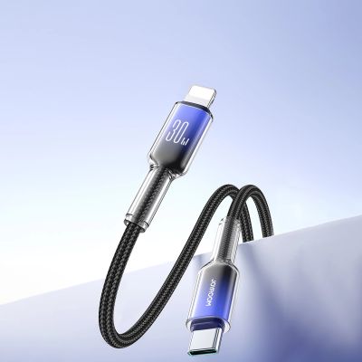 10. Joyroom S-A42 Crystal-Clear Series 30W USB-C – Lightning Kabel 1,2 m – Schwarz