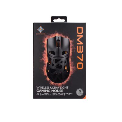 7. Deltaco Gaming DM370 Maus, beidhändig bedienbar, kabellos (RF) + Bluetooth + USB Typ-A, optisch, 12000 DPI
