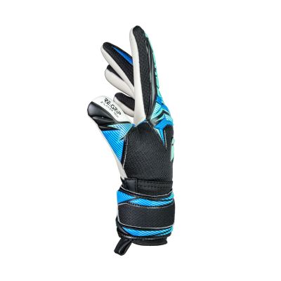 4. Reusch Attrakt RE:Grip NC Junior Torwarthandschuhe schwarz und blau 5672535 7272