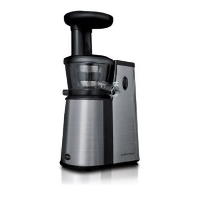 ELDOM Slow Juicer PJ400 400W Silber-Schwarz, BPA-frei, Schnecke 80 [U/min]