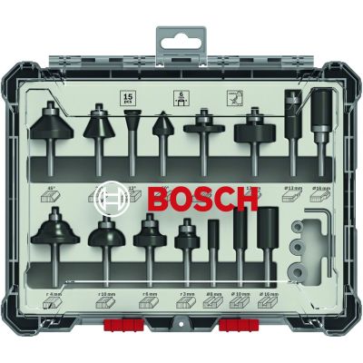 2. Bosch 2 607 017 471 Fräser-Bit-Set 15-teilig.