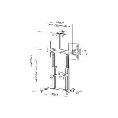 6. Equip Base 650605 TV-Halterung 60' - 100'