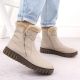 3. Damen-Stiefeletten mit Fellfutter, beige, Rieker Y3481-60