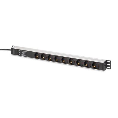 5. Digitus DN-95438 PDU 9-fach Steckdose 1HE Schwarz, Silber