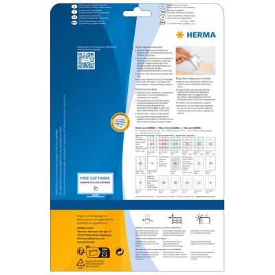 3. HERMA 4412 Bedruckbare Etiketten, weiß, selbstklebend