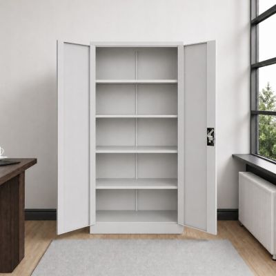 4. Iron Mate MARS Metall-Garagenschrank 185 x 90 x 45 Grau RAL7035