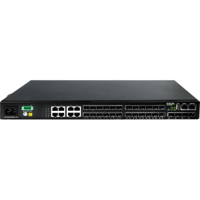 2. DCN S5750E-28F-SI-D Netzwerk-Switch, verwalteter L2/L3 Gigabit-Ethernet-Switch (10/100/1000), 1 HE, Schwarz