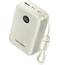 Vention Powerbank 20000 mAh, 2 x USB-C, 1 x USB-A, mit Display, 22,5 W, beige