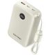 Vention Powerbank 20000 mAh, 2 x USB-C, 1 x USB-A, mit Display, 22,5 W, beige