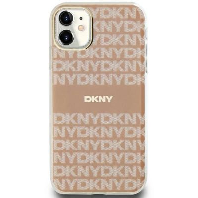3. DKNY IML Mono & Stripe MagSafe-Hülle für iPhone 11 / Xr – Rosa