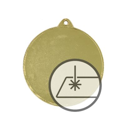 2. Medaille mit Gravur auf Laminat