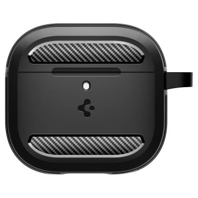 2. Spigen Rugged Armor Hülle für AirPods 4 – Schwarz