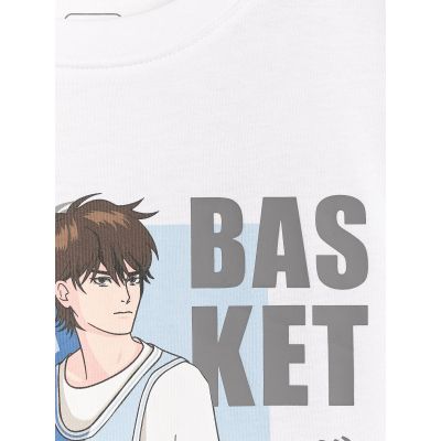 7. Oversize-T-Shirt für Jungen mit Aufdruck 4F 4FJRAW25TTSHM3062-10S