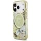 2. Guess IML Glitter Flowers Dreieckige MagSafe Hülle für iPhone 17 Pro Max - Grün