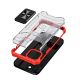 6. Crystal Ring Case robuste Kickstand TPU/PC Panzer Handyhülle Hard Case für iPhone 12 mini rot
