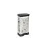 Curver Abfalleimer mit Pedal, 50 l / 10 ml, Küchenausführung, Silber