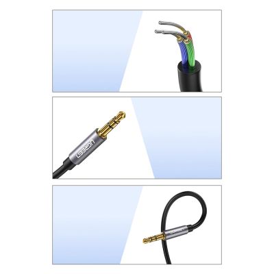 7. Ugreen Adapter Miniklinke 3,5 mm 1 m blau (AV118)