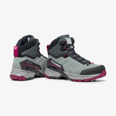6. Scarpa Rush TRK GTX Damen-Trekkingschuhe – Himbeere/Nadelbaum, Größe: 37