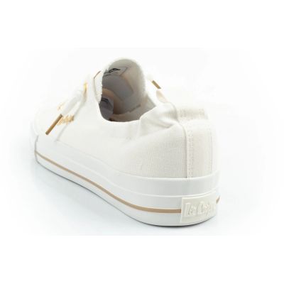 5. Lee Cooper Damen-Sportschuhe, modische weiße Slip-On-Sneaker