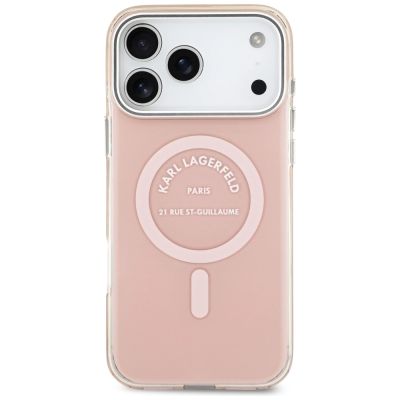 3. Karl Lagerfeld IML Karl RSG Logo MagSafe Hülle für iPhone 17 Pro Max – Pink