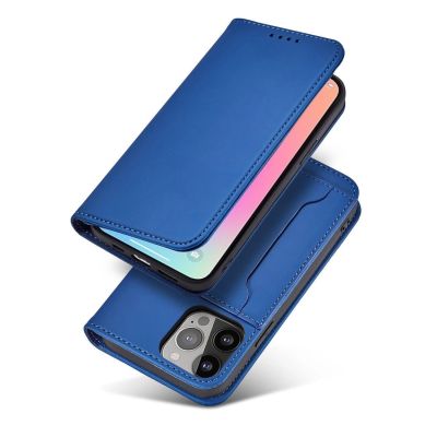 3. Magnetkartenetui für Samsung Galaxy S23 Ultra Flip Cover Wallet Stand blau