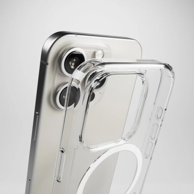 3. Puro Impact Clear D3O MagSafe Silikonhülle für iPhone 16 Pro Max – transparent