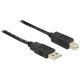 DeLOCK 20m, USB 2.0-A - USB 2.0-B USB-Kabel, Schwarz