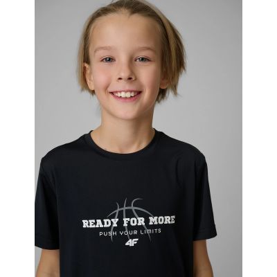 5. Schnelltrocknendes Sport-T-Shirt für Jungen 4F 4FJRSS26TFTSM2390-20S