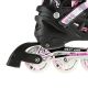 5. NH10905 4in1 PINK LED GRÖSSE S (31-34) ROLLERSCHUHE MIT DIMENSIONALEM HOCKEYBLATT NILS EXTREME