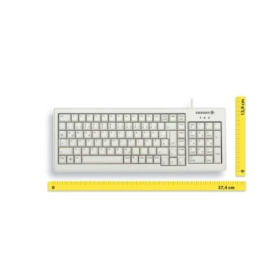 3. Tastatur CHERRY TAS G84-5200, kabelgebunden, DE-Layout, Hellgrau