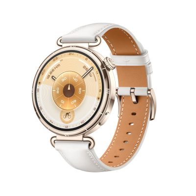 2. Huawei Watch GT6, 3,35 cm (1,32 Zoll) AMOLED-Display, 41 mm Durchmesser, digitaler Touchscreen (466 x 466 Pixel), Gold