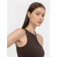 2. Asymmetrisches One-Shoulder-Crop-Top für Damen 4F