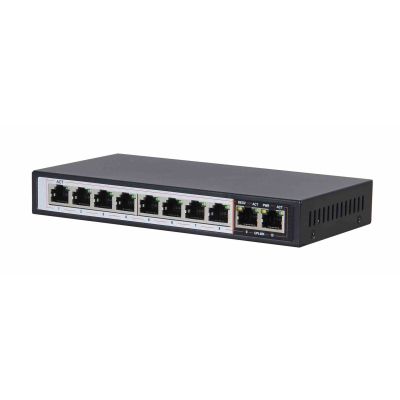 3. Extralink Switch PoE CERES 8x 100 Mbit/s PoE/PoE+, 2x RJ45 Uplink 100 Mbit/s, 96 W