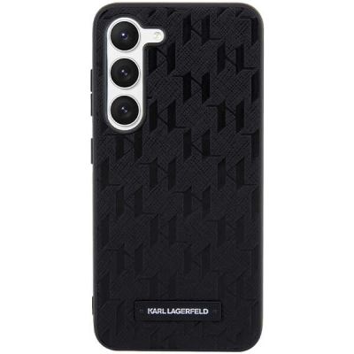 3. Karl Lagerfeld Saffiano Mono Metal Logo Hülle für Samsung Galaxy S24 – Schwarz