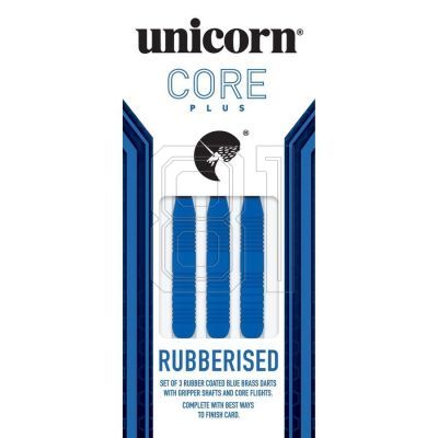 3. Steeldarts Unicorn Core Plus - Blaues gummiertes Messing 21 g: 8650 | 23 g: 8651 | 25 g: 8652