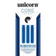 3. Steeldarts Unicorn Core Plus - Blaues gummiertes Messing 21 g: 8650 | 23 g: 8651 | 25 g: 8652