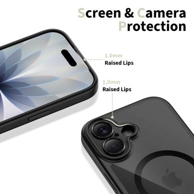 4. Tech-Protect Magpeak Magsafe CC Hülle für iPhone 17 - Klares Schwarz