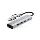2. Tech-Protect HB03 HUB Adapter 5in1 USB-C + USB2.0 + USB3.0 + RJ45 - grau