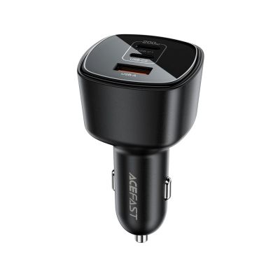4. Acefast B18 200W Autoladegerät 2x USB-C + USB-A - Schwarz