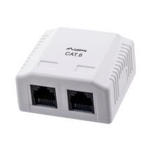 Lanberg OU6-0002-W Aufputzsteckdose (RJ-45; UTP; weiß)